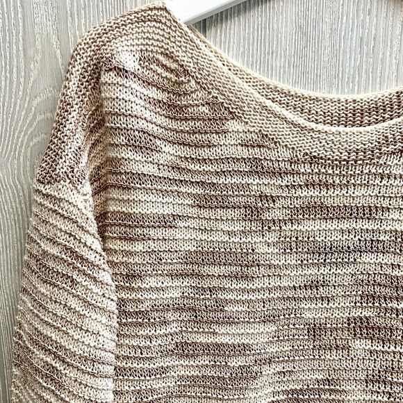 J Jill Fawn Cream Beige Boat Neck Sweater Size Small NWT - Picture 2 of 5